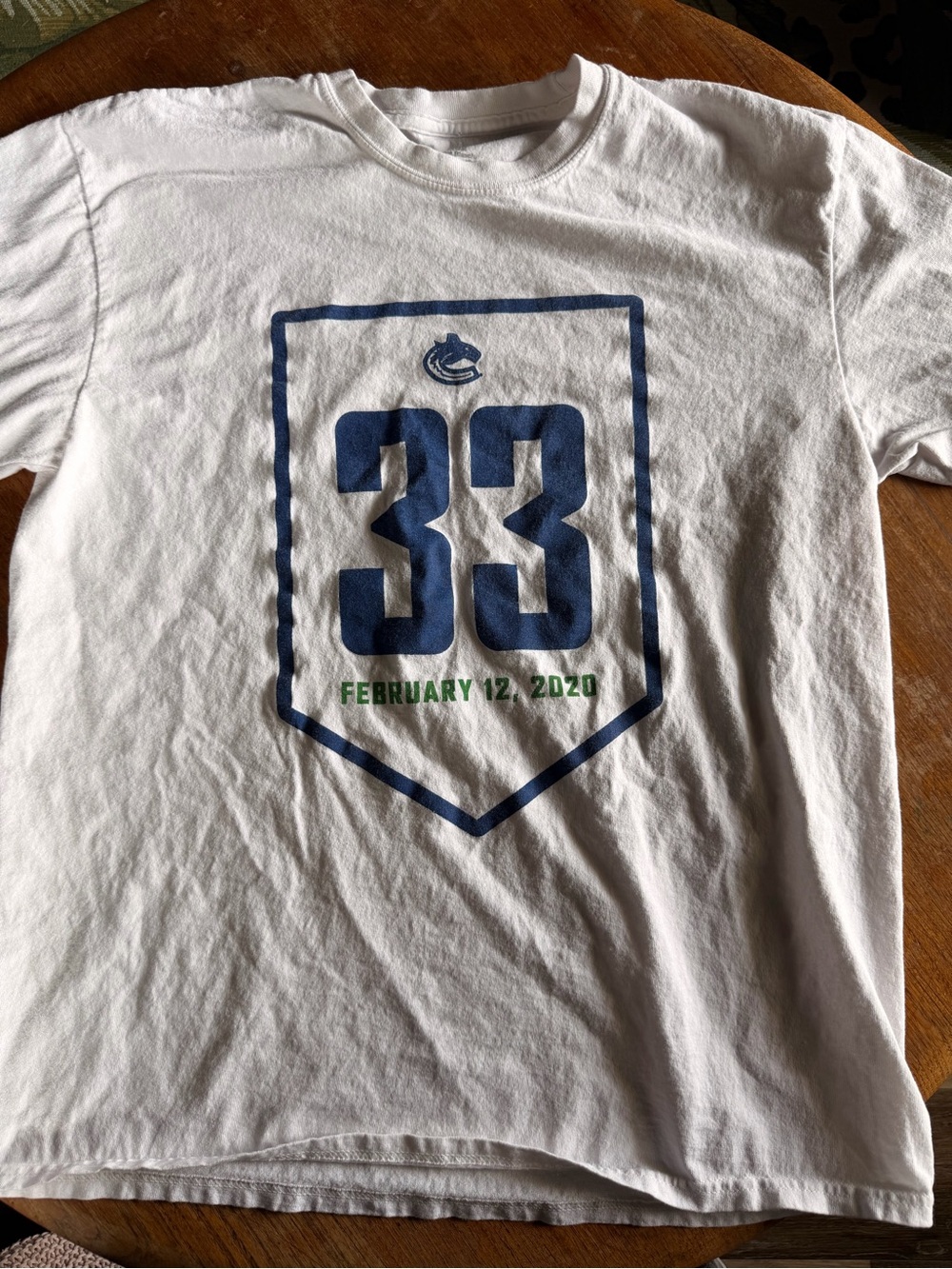 VANCOUVER CANUCKS Henrik SEDIN RETIREMENT NIGHT T-SHIRT Large Sga